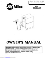 Miller Electric SPOOLMATE 200 SK-200 Spot Panel Owner's Manual