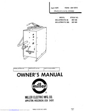 Miller Electric MILLERMATIC 35S Owner's Manual