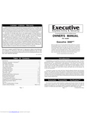 Omega Executive 3000atv Owner's Manual