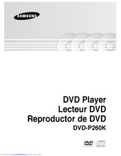 SAMSUNG DVD-P260K User Manual