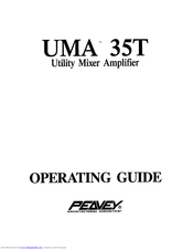 Peavey UMA 35 T Operating Manual