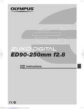 OLYMPUS ZUIKO DIGITAL ED90-250mm f2.8 Instructions Manual
