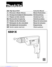 Makita 6501X Instruction Manual