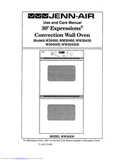Jenn-Air EXPRESSIONS WW30430S Use And Care Manual