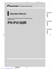 Pioneer FH-P4100R Operation Manual
