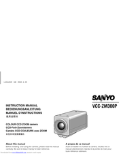 Sanyo VCC-ZM300P Instruction Manual
