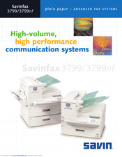 Savin Savinfax 3799 Brochure & Specs