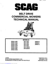 Scag Power Equipment SW32-14BV Technical Manual