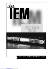 DBX IEM User Manual