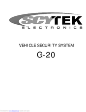 Scytek Electronic G-20 Product Manual