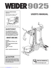 Weider 9025 User Manual