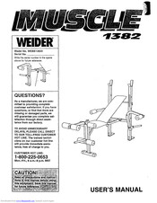 Weider Muscle 1382 User Manual