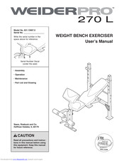 Weider PRO 270 L Manual