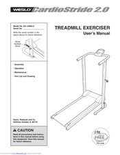 Weslo Easy compact 2 treadmill Manual