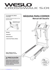 Weslo Crosswalk 5.0t Treadmill Manual Del Usuario