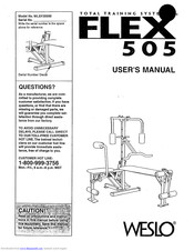 Weslo Flex 505 Manual