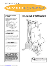 Weslo Gym 1500 Manuale D'istruzioni