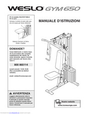 Weslo Gym 650 Manuale D'istruzioni