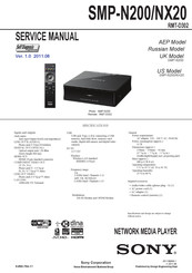 Sony SMP-NX20 Service Manual