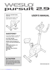 Weslo Pursuit 2.9 Manual