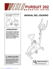 Weslo Pursuit 202 Manual Del Usuario