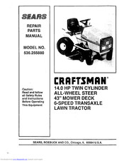 Craftsman 536.255880 Repair Parts Manual