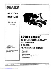 Craftsman 502.255090 Owner's Manual