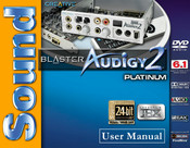 Creative Sound Blaster Audigy 2 Platinum User Manual