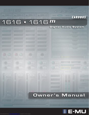 E-Mu 1616 PCI Owner's Manual