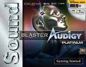Creative Creative Sound Blaster Audigy Getting Started Manual