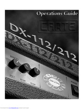 Crate DX-112 Operation Manual