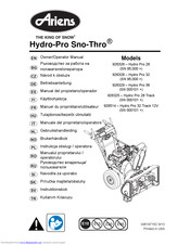 Ariens Hydro Pro 28 Track Manual