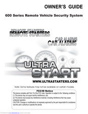Ultra Start 600 SERIES Owner's Manual