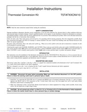 Carrier TSTATXXCNV10 Installation Instructions