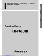 Pioneer FH-P6600R Operation Manual