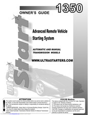 Ultra Start 1350 SERIES Owner's Manual