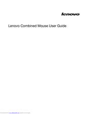 Lenovo ThinkPad USB Travel Mouse User Manual