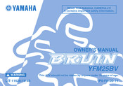 Yamaha BRUIN YFM25BV Owner's Manual