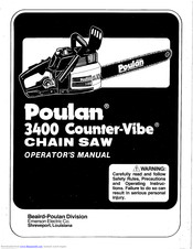 Poulan Pro 3400 Conter-Vibe User Manual