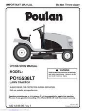 Poulan Pro 532438896R1 User Manual