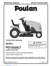 Poulan Pro PO12530LT User Manual