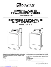 Maytag 120-volt Installation Instructions Manual