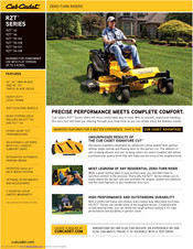 Cub Cadet RZT 50-KW Specifications