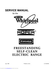 Whirlpool RF386PXE N Service Manual