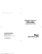 Whistler PRO-69Ru Owner's Manual