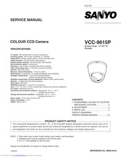 Sanyo VCC-9615P Service Manual