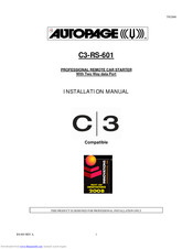 Autopage C3-RS-601 Installation Manual