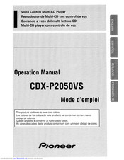 Pioneer CDX-P2050VS Operation Manual