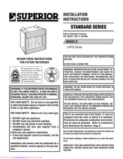 Superior UVFCE Series Installation Instructions Manual