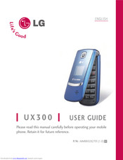 LG UX300 User Manual